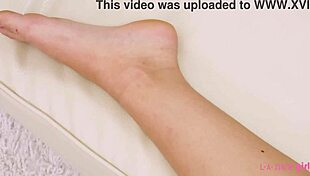 ordinary cute teen 18+ strips for a revealing close-up photoshoot session