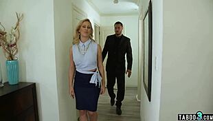 Hubby roughly fucks big boobed milf housewife Cherie DeVille with oral and cunilingus