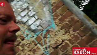 Gothic Teen Doreen Sucks Dick Outdoors With Cum On Tits