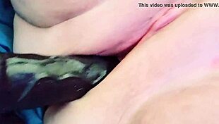 Milky pussy uses toys and machine for cum solo