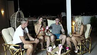 Brazilian swing pleasure leads to intimate blowjob with elo cardone and victor mustang in sheer red