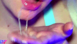 Close-up cumshot compilation of Kate Rehi in blowjobs and creampies