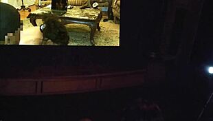 Awesome two-way webcam connects couple with horny girl in dreams!