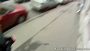 wannabe model alice poses with glasses in teen 18+ photoshoot