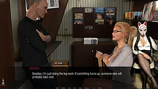 Long legs tease old dude's crotch in john episode 32