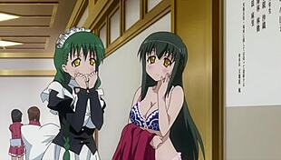 ladies versus butlers in hentai scenes full of emotion