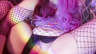 Cutie intensely plays with her pussy and ass using toys