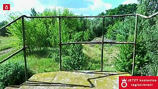 Gothic Teen Doreen Sucks Dick Outdoors With Cum On Tits