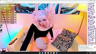 Cosplay Hentai Character in Costume Invites Playful Interaction