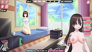 exploring her new memory in juguemos 02, an anime adventure with big tits and ass