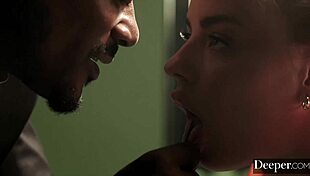 Anna Claire Clouds Begs for Deeper BBC in Doggy Style with Handcuffs and Rimjob