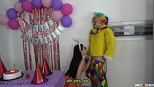 I sneakily fuck the birthday girl at her father’s house while he’s at work