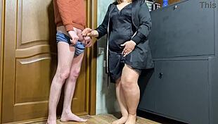 I Cum On Stepmother-In-Law During Fetish Masturbation