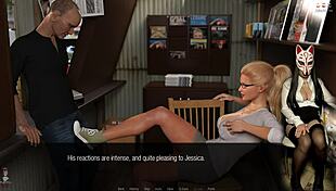 Long legs tease old dude's crotch in john episode 32