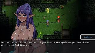 Cute hentai girl slips into bathtub, exposing her wet pussy