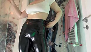 what's hiding under those leather leggings for a deepthroat surprise?