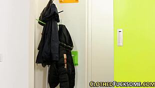 Glam European Receives Cumshot in Stockings