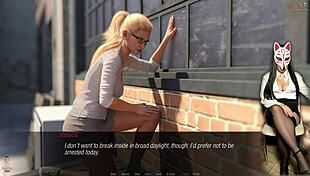 Long legs tease old dude's crotch in john episode 32