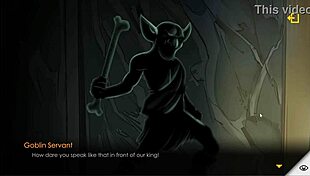 i got caught by goblin king in dungeon for pussy massage