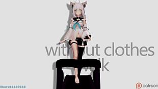 Rythm walking fubuki in uncensored anime cartoon