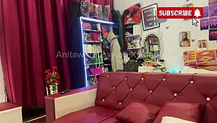 Stretching my anal hole with fingers and dildo