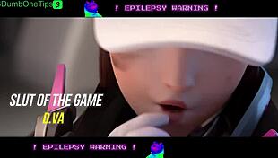 Kiriko Battles D-Va In Intense Anime Clash