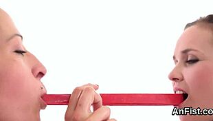 Kinky lesbians fist wet vaginas and gaping assholes passionately. Intense emotions flow.