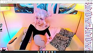 Cosplay Hentai Character in Costume Invites Playful Interaction