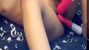 The Girl Uses Two Vibrating Dildos in Webcam Solo Play