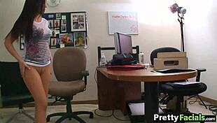 Watch Cute Brunette Brittany Sexton Receive Intense Facial Cumshot