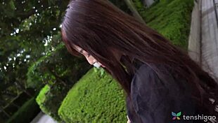 japanese bar girl sneaks to hotel for raw action with stranger