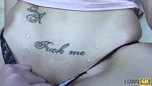 loan4k agent interviews teen girl needing cash, then experiences her tight asshole