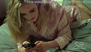Charlie finger fucks herself in sexting video