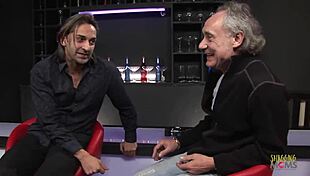 two guys fill blonde milf with sperm after threesome fuck