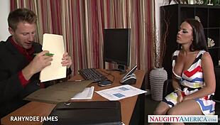 Rahyndee James In Pantyhose Gets Facial