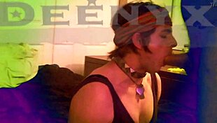 Deenyx and big cock crossdressing gay monster