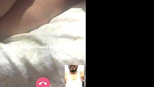 Hotwife tribute to horny latina and husband in videocall