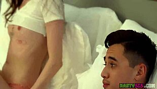 lana small 18+ sneaks up on her stepbro for big cock fun