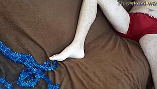 New Year Celebration With Heels And Stockings