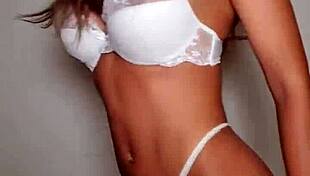 Briana Banderas Teases in Ripped Lingerie