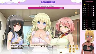 vtuber lewdneko continues playing love cubed in this fourth part