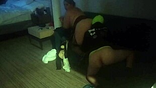 My husband took me to a hotel room for doggystyle fucking