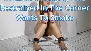 Summer learns her lesson while puffing on a cigarette in hd.