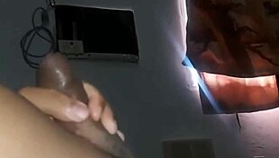 he shows off his hard cock