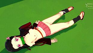 Innocent Nezuko Chan Can't Control Her Impulses In Doggystyle And Missionary!