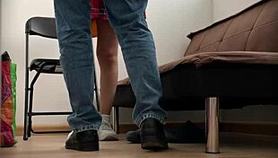 Nataly Mexicana Nympho Bent Over In Miniskirt Voyeur Recording