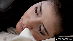 Cute Brunette Lesbian Sucks Clits And Toes In Bedroom