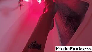 Kendra cole masturbates in shower