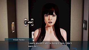 Hitomi Tanaka's big tits in hentai