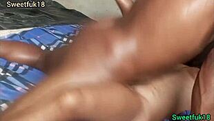 Wow, check out this yummy hairy wet pussy squirting outdoors with a huge cock!